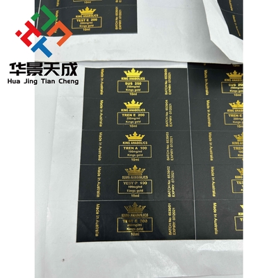 Primo Pharma GOLD Stampled Packing Hologram 10ml Vial Label
